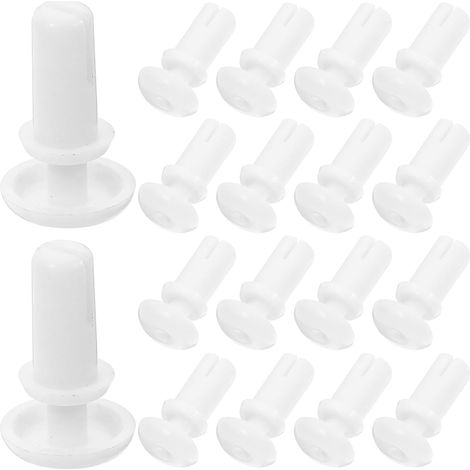 Rivets isolants blancs pour voiture clips en nylon 100 clips