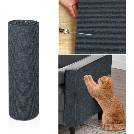 Kratzmatte für Katzen Selbstklebendes Kratzbrett für Katzen Zuschneidbare selbstklebende Klettermatte für Katzen Strapazierfähiges und Kratzbrett 30 (1/5)