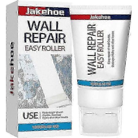 Rouleau simple de réparation murale Rollfixt, 2025 Nouveau petit rouleau pour la réparation des murs, pinceau pour peinture blanche et peinture latex (1/5)
