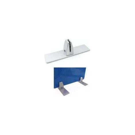 Pinces à verre réglables en alliage d'aluminium, pinces de table en plexiglas, supports pour cloisons, entretoises pour écrans de confidentialité pour verre de 4 à 20 mm, bureau, laboratoire, lot de 2 (1/5)