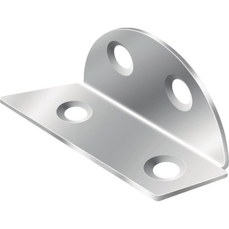 Dimensión del ángulo de aglomerado a 40 mm de longitud de la pata 40 mm isósceles galvanizados VORMANN (Por 25)