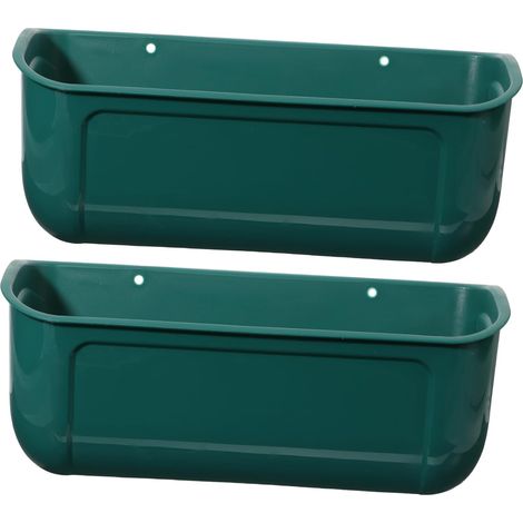 Mangeoire Automatique Suspendue 2 Pièces pour Volailles et Porcelets Grosse Capacité en Plastique Résistant Antirouille pour Alimentation Facile nés (1/5)