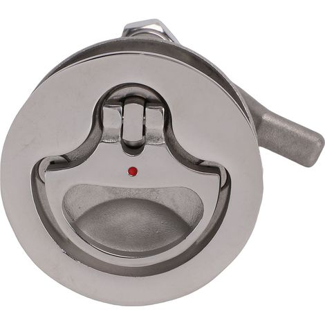 Loquet à came de bateau, boucle de sol en acier inoxydable avec plaque arrière et indicateur de point rouge pour navires, Yachts, camping-car (1/5)