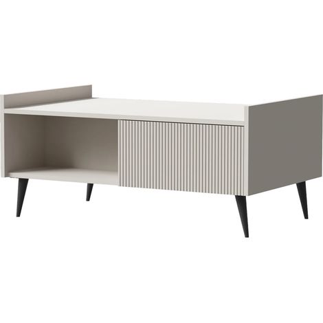 AX LIVING Couch Tisch Acaddo – 100 cm Breite, Modern in Kaschmir