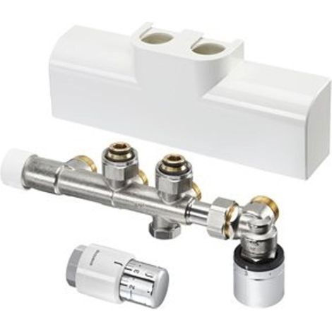 Raccordement d'angle pour radiateur de salle de bain OV, compatible avec un chauffage au sol (1/2)