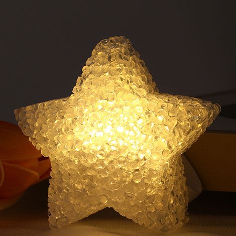 Lampe étoile portable en acrylique à piles, douce et lumineuse, idéale pour les concerts et la décoration de chœurs (lumière blanche chaude). (1/5)