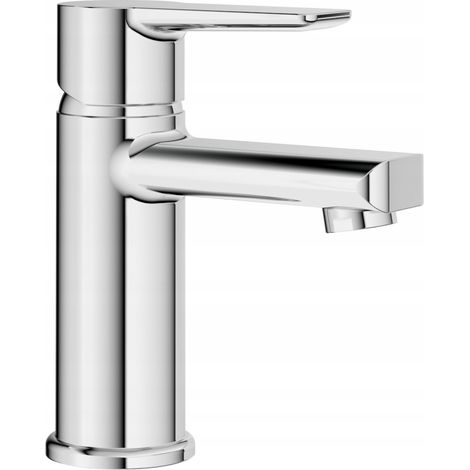 Robinet de lavabo sur pied chromé à levier unique Lavo (1/2)