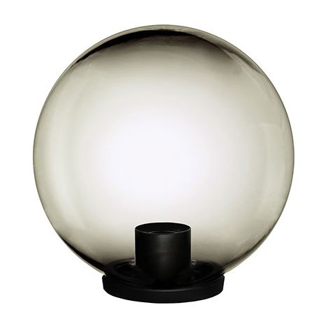 LAMPIONE GLOBO FUME - CM 25 VOLT 230 MAX WATT  60 E27- 2 pezzi