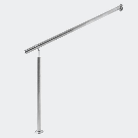 Rambarde 100 cm En Acier Inoxydable. Main courante fixation murale (1/5)