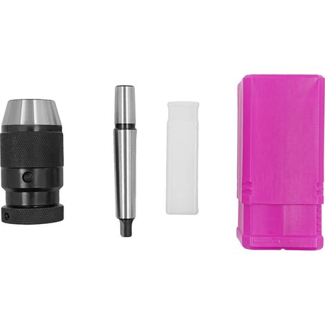Mandril, compatible con MT2, acero 40Cr duradero, color plata. (1/2)