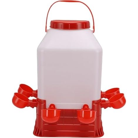 Abreuvoir à Poulet en Plastique 10 L Double Alimentation Eau (1/5)