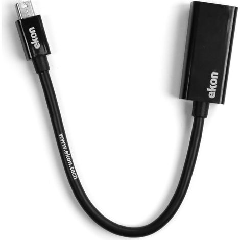 Ekon ECITDISPLHDMI Videokabel-Adapter Mini DisplayPort HDMI Typ A (Standard) Schwarz