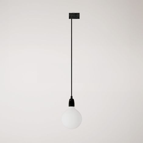 Creative Cables - Candeeiro suspenso de calha com acabamento em porcelana colorida - lâmpada incluída