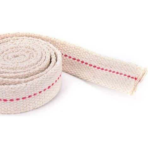 2 Roul Mèche de Lampe, Mèche Lampe à Huile Plate en Coton Mèches de Rechange Lanterne Largeur 2cm-1.3cm pour Lampe à Petrole La[33] (1/4)