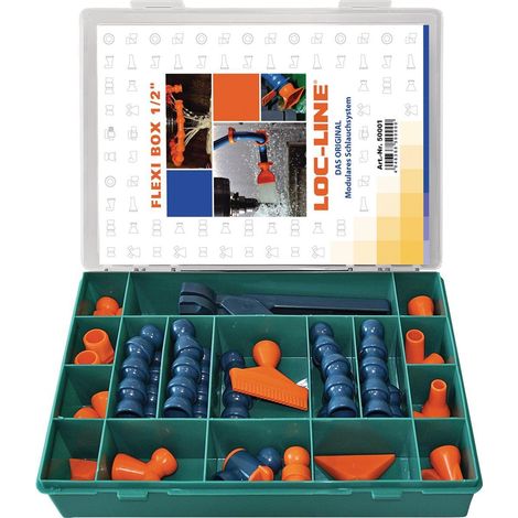 LOC-LINE Jeu de tuyaux articulés de liquide de refroidissement Taille 1/2″ 30 pcs. - L50001FLEXI (1/3)