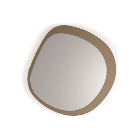 Specchio sagomato 45x46 cm FILL con cornice Bronzo (1/2)
