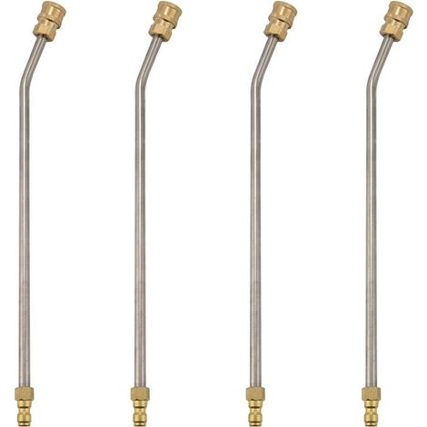 Compatible con 4 accesorios de limpieza para lavadoras, barra de drenaje para hidrolavadoras para pistolas/brazos de pulverización de 1/4 de pulgada, barra de conexión rápida