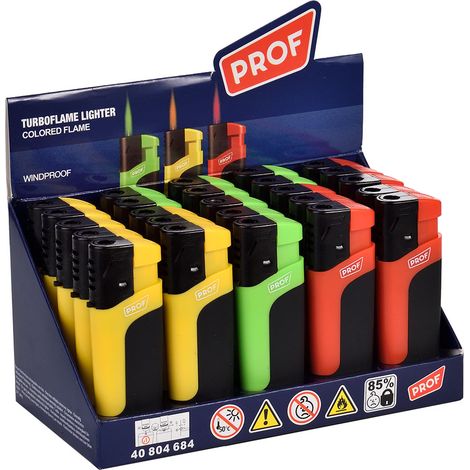 Accendino elettronico Turboflame, Colori assortiti