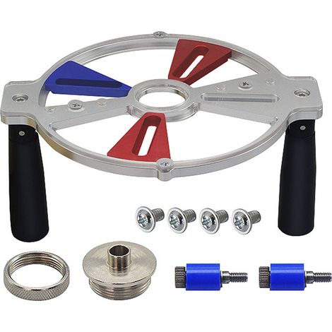 Support rail auxiliaire réglable métal pour défonceuse rabotage rainurage gravure menuiserie bricolage (1/4)