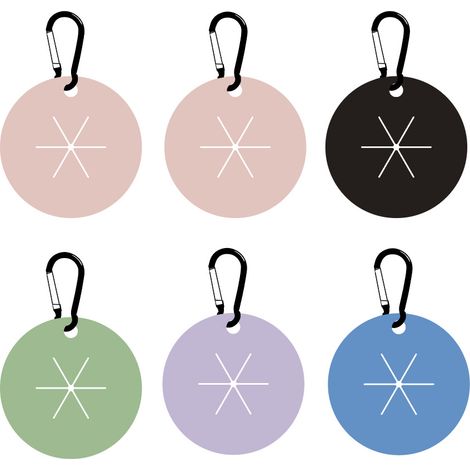 Distributeur de sacs à déjections canines (6 pièces, 5 couleurs), porte-sacs pour déjections canines-AquaForge (1/5)