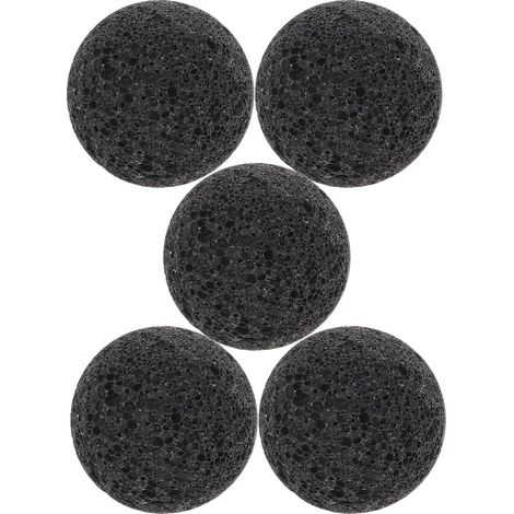 Lot de 5 pierres volcaniques pour sauna, pierres de sauna poreuses naturelles pour une absorption efficace de l'eau et une vapeur intense, uniforme, polyvalent pour les saunas intérieurs et (1/5)