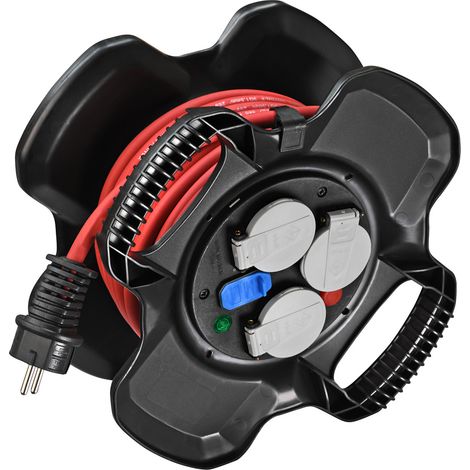 Enrouleur électrique compact X-GUM 3 prises 10m H07RN-F 3G1,5 - 1169761100 - Brennensthul (1/5)