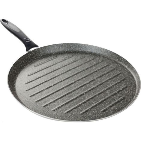 Trade Shop - Bistecirt Rayas Redondas Cocina Cocina Pan Anti-scratch 7 Capas 34 Cm 045017m -