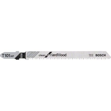 Bosch 2608636224 Hoja de sierra de calar T 101 AIF Clean HardWood 3 uds