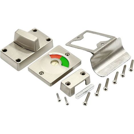 loquet de porte de toilettes de salle de bain, verrou de porte tournant, sécurité et intimité, quincaillerie de porte vide