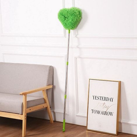 Balai À Poussière Rétractable - Manche Long En Acier Inoxydable - Pour Nettoyage Ménager Et Automobile - 1 Pièce (1/5)