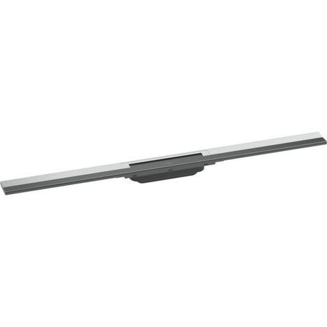 Hansgrohe RainDrain Flex - Duschrinne 900 mit Edelstahlrost, kürzbar, freie Montage, verchromt 56045000 (1/5)