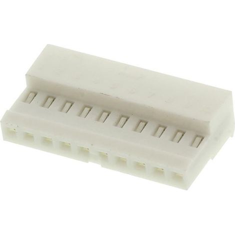 Connettore MTA 100 Femmina 10 Vie Bianco per cavo AWG 24 (1/2)
