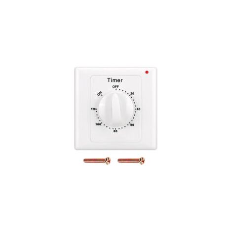 Hochleistungs-Wasserpumpen-Timer 220 V AC, elektronisch gesteuerter mechanischer Countdown-Timer – 120 Minuten – Crezuo
