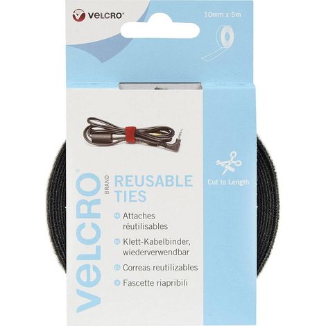 Ruban Velcro One-wrap Noir Ruban Auto-agrippant Réutilisable - Velcro® (1/4)