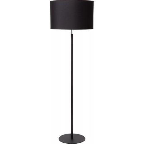 Lampada da terra nera con paralume 150cm E27 Lucide (1/5)