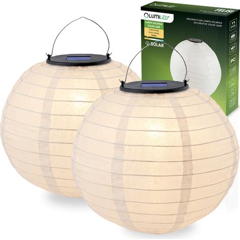 2x Lampada solare da giardino a LED felisi Origami Lanterna 20cm lumiled (1/5)