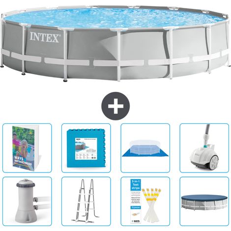 Prism Frame Pool Rund - 457x107 cm - 9-teilig S531
