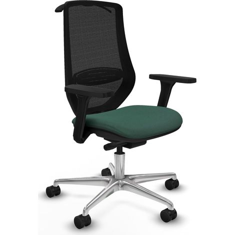 Piqueras y Crespo Silla Mardos verde confortable para escritorio (1/3)