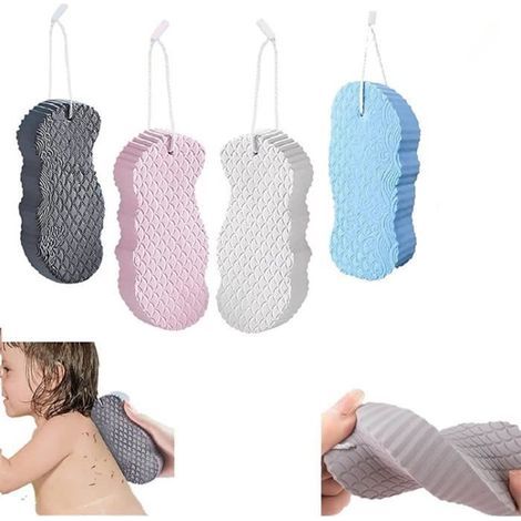Bath Exfoliating Sponge - Ultra Soft - 4 Colors - PVA - 13x7x2cm