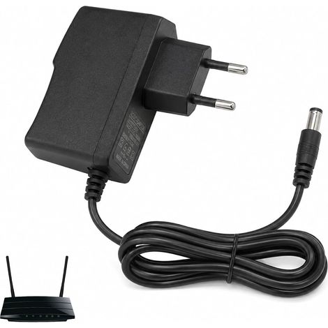 Adaptateur Secteur 12V 1,5A AC à DC avec Connecteur 5,5 mm x 2,1 mm, Transformateur Universel pour Caméras Surveillance, Bande LED, Commutateur Appareils Audio Video, Câble Anti-interférences 1 mètre (1/5)