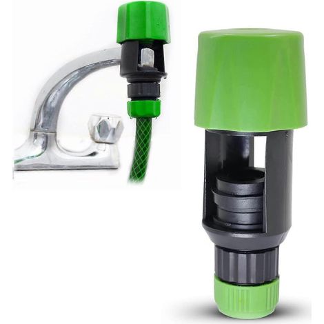 Universal tap to garden hose connector, quick fit connector mixer kitchen bath tap adaptor (1/5)