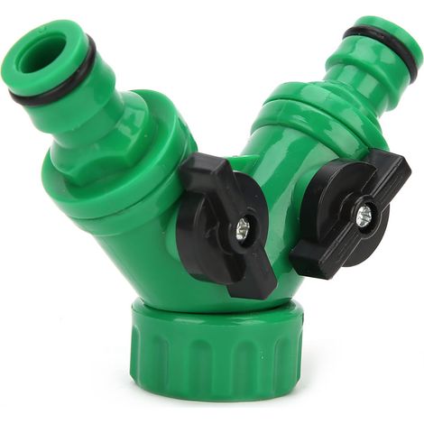 Lot de 2 raccords en T à 3 voies G3/4 PNTY DN20 avec interrupteurs - Outil de jardin (1/5)