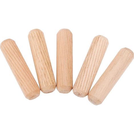 100 Stück/Set querverzahnte Holzdübel, DIY-Holzstifte für Möbel, M10 x 40 mm (1/5)