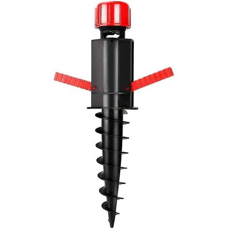 Ancrage pour parasol de plage, support réglable, vis de sécurité, clou, vis spirale, accessoires pour mobilier de jardin (1/4)