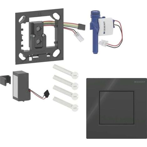 Geberit - Control neumático de descarga para urinario tipo 01, negro 116.064.DW.1 (1/2)