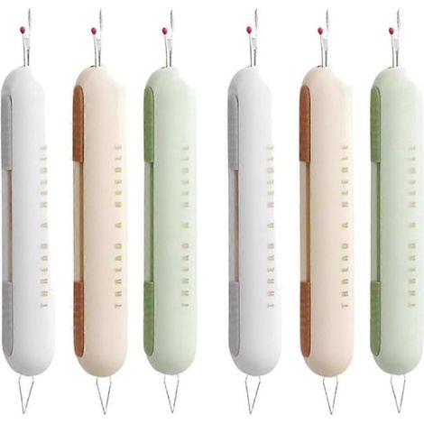 6-teiliges Nahttrenner-Set, 2-in-1-Nadeleinfädler-Nahttrenner--