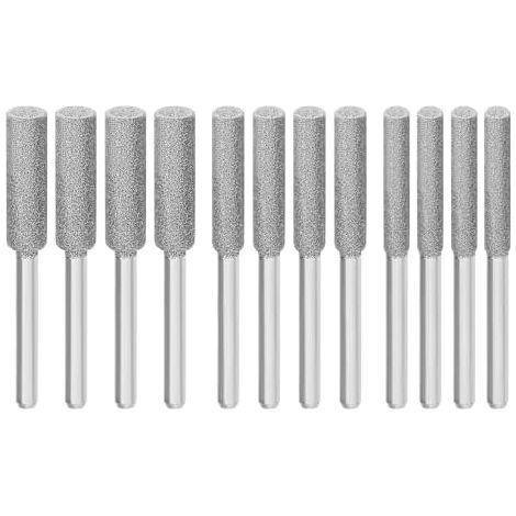 Lot de 12 aiguiseurs diamant pour tronçonneuse de 4,0 mm, 4,8 mm, 5,5 mm (1/5)