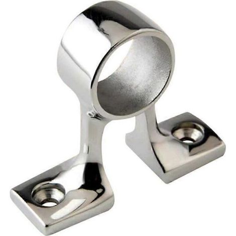 25mm Support mural central en acier inoxydable pour tube et rampe de main, fixation de rambarde inox, pièce de montage pour tuyau 25 mm, support de barrière. (1/4)