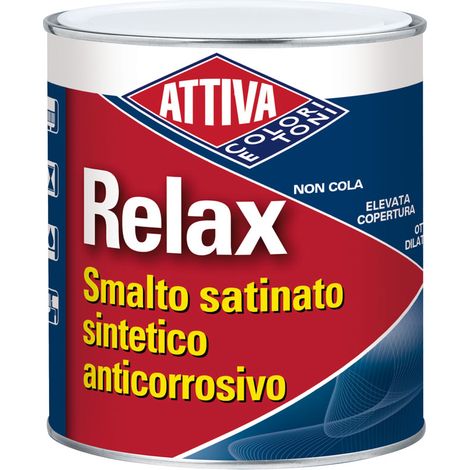 Smalto sintetico satinato relax  bianco lt.0,75