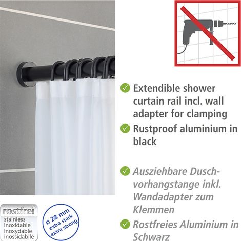 Teleskop-Brausestange LUZ, Ø 2,8 cm, 70-115 cm, WENKO (1/5)